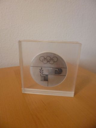 Fritz Koenig Teilnehmer Medaille 20.  Olympiade München 1972 Box Top Bild