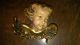 Putto Engel Kopf Paar Nebelhorn Holzschnitzerei Blattgold 1950-1999 Bild 1