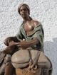 Große Krippenfigur Skulptur Mohr Auf Esel Terrakotta Napoli Kirchenfigur - Raar Krippen & Krippenfiguren Bild 7