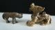 Drachen U.  Wolf,  Bronze Skulptur,  Tiere,  Metallobjekt,  Metallarbeiten U.  Bronzen 1950-1999 Bild 2