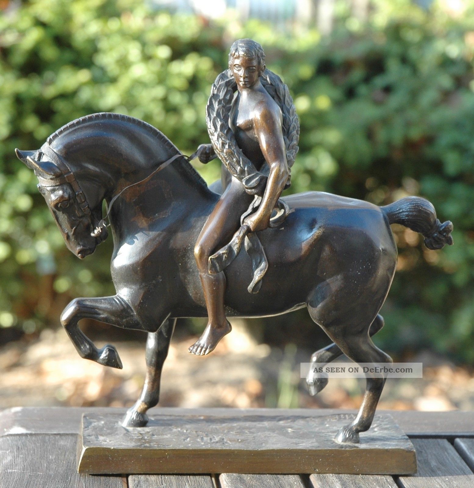 Hans Guradze 1861 Kottulin (schlesien) : Siegreicher Reiter.  Bronze,  Signiert Vor 1900 Bild