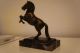Pferdestatue Aus Bronze,  Marmorsockel,  Steigendes Pferd,  Ehrenpreis,  17 Cm,  Deko 1950-1999 Bild 1