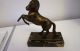 Pferdestatue Aus Bronze,  Marmorsockel,  Steigendes Pferd,  Ehrenpreis,  17 Cm,  Deko 1950-1999 Bild 2