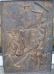 Bronze Wandrelief Kunstobjekt 2x Person 15kg 80x54,  5 Cm Wandbild Relief Skulptur Bronze Bild 11