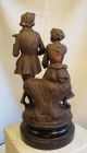 Skulptur,  Figur Paar Von Utzschneider & Co 33 Cm Sehr Dekorativ Aus Keramik 1900-1949 Bild 3
