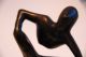 Bronzeskulptur Modern Minimalismus,  Nachdenkliche Figur Im Schneidersitz 1950-1999 Bild 4