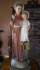 Wunderschöne Figur Heiliger Antonius Mit Jesus Kind Gründerzeit Vor 1900 Bild 10
