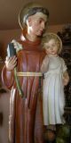 Wunderschöne Figur Heiliger Antonius Mit Jesus Kind Gründerzeit Vor 1900 Bild 2