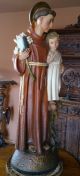 Wunderschöne Figur Heiliger Antonius Mit Jesus Kind Gründerzeit Vor 1900 Bild 3