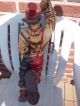 Deko Clown Hangend Am Kabel 60 Cm Lang Und 35 Cm Breit Top Erhalten 1950-1999 Bild 2
