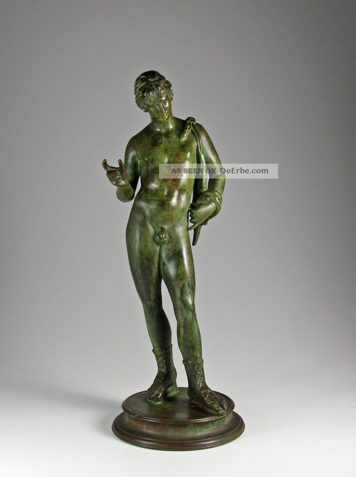 Narziss Dionysos Bronze Um 1880 Gladenbeck Berlin Narcissus Skulptur Figur Bronze Bild
