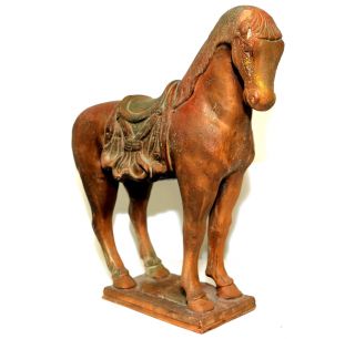 Antike Pferdeskulptur,  SchÖne Handarbeit Aus Der 1.  HÄlfte Des Vorigen Jahrhdt. Bild