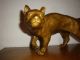 Signierte Große Katze 42 Cm,  4 Kg,  Raubtier - Messing Bronze - Top 1950-1999 Bild 4