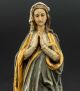 Holz - Madonna Farbig Handbemalt,  Krakeliert.  Hl.  Gottesmutter Maria,  Altarfigur Skulpturen & Kruzifixe Bild 2