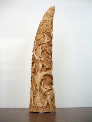 Elfenbein (imitat) Skulptur Deko Bild