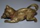 WunderschÖne Grosse Wiener Bronze Katze Mit Ball Um 1900 / Austria / Cat Figur Bronze Bild 1