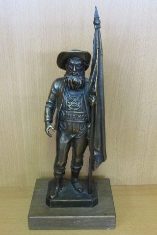 Andreas Hofer FreiheitskÄmpfer Tirol Bronze Figur 33 Cm Alter ? Auf Holzsockel Bild
