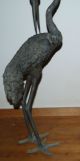 Bronze Reiher Kranich Skulptur Figur Gatrenskupltur Gartenfigur 71cm Nr.  1 1950-1999 Bild 2