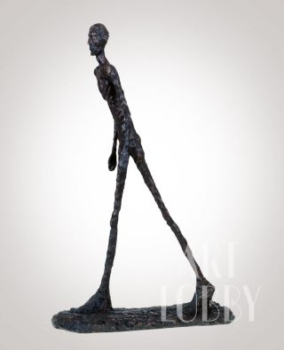 Giacometti - Walking Man - Bronze Skulptur - 75 Cm - Signiert - Big - Top - Rare Bild