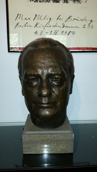 Wilhelm Pieck Büste Bronze Um 1959 /1960 Von Johannes Friedrich Rogge Bild
