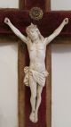 Jesus - Kruzifix - Corpus Aus Porzellan Auf Holz 18/19.  Jhd,  Um 1780/1800 Skulpturen & Kruzifixe Bild 1