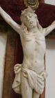 Jesus - Kruzifix - Corpus Aus Porzellan Auf Holz 18/19.  Jhd,  Um 1780/1800 Skulpturen & Kruzifixe Bild 4