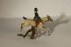Wiener Bronze Spring Reiterin Auf Pferd Polychrome Bemalung 1900-1949 Bild 2