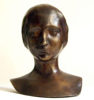 George Minne Bronze Plastik Frauenbüste,  Signiert Bild