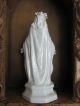 Frankreich Antike Heiligenfigur Maria French Shabby Weiß Porzellan 1900 Figur Skulpturen & Kruzifixe Bild 2