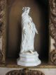 Frankreich Antike Heiligenfigur Maria French Shabby Weiß Porzellan 1900 Figur Skulpturen & Kruzifixe Bild 4