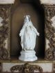 Frankreich Antike Heiligenfigur Maria French Shabby Weiß Porzellan 1900 Figur Skulpturen & Kruzifixe Bild 5