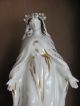 Frankreich Antike Heiligenfigur Maria French Shabby Weiß Porzellan 1900 Figur Skulpturen & Kruzifixe Bild 7