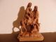 Edelholz Maria Josef Jesuskind Und Esel Geschnitzt Holzfigur Groß Schwer Jesus Skulpturen & Kruzifixe Bild 3