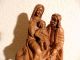 Edelholz Maria Josef Jesuskind Und Esel Geschnitzt Holzfigur Groß Schwer Jesus Skulpturen & Kruzifixe Bild 6