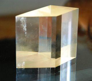 Prisma,  Acrylglas Mit Blattgold,  W.  - E.  Saro,  Signiertes Von 1984 Bild