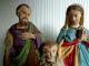 Antike Heiligenfigur - Heilige Familie Stuck Gips Skulpturen & Kruzifixe Bild 1