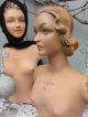 Frankreich Antike Art Deco Mannequin Schaufenster Büste French Shabby Chic Doll 1900-1949 Bild 3