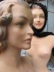 Frankreich Antike Art Deco Mannequin Schaufenster Büste French Shabby Chic Doll 1900-1949 Bild 4