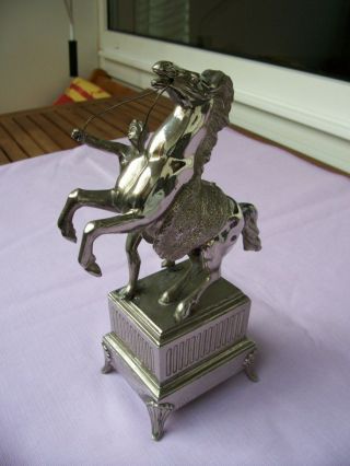 Alte Figur Metall RossbÄndiger Frankreich - France Depose 900 Zum Restaurieren Bild