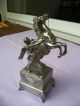 Alte Figur Metall RossbÄndiger Frankreich - France Depose 900 Zum Restaurieren 1900-1949 Bild 1