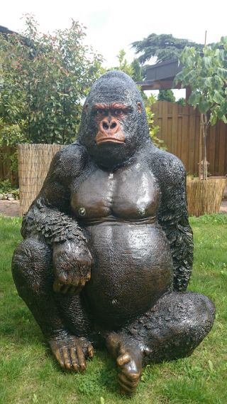 Gorilla Affe Garten Figur Skulptur Bild