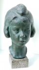 Zauberhafte Bronzebüste Eines Jungen Mädchens,  Ca.  1920/30, 1900-1949 Bild 1