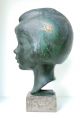 Zauberhafte Bronzebüste Eines Jungen Mädchens,  Ca.  1920/30, 1900-1949 Bild 7