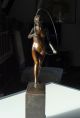 Bronze Skulptur Arthur Lewin - Funcke Reifenspielerin 1905 1900-1949 Bild 11
