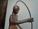 Bronze Skulptur Arthur Lewin - Funcke Reifenspielerin 1905 1900-1949 Bild 2