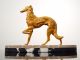 Art Deco Skulptur Windhund,  Barsoi,  Greyhound,  Borzoi 1900-1949 Bild 1