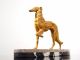 Art Deco Skulptur Windhund,  Barsoi,  Greyhound,  Borzoi 1900-1949 Bild 2