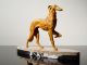 Art Deco Skulptur Windhund,  Barsoi,  Greyhound,  Borzoi 1900-1949 Bild 3
