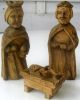 3 Alte Krippenfiguren Konvolut Heilige Familie Geschnitzt Alpenregion Tirol 1850 Krippen & Krippenfiguren Bild 1