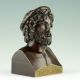Klassizistische Büste Des Äskulap Bronze 1840 Medizin Gott Der Heilkunst Bust Vor 1900 Bild 6